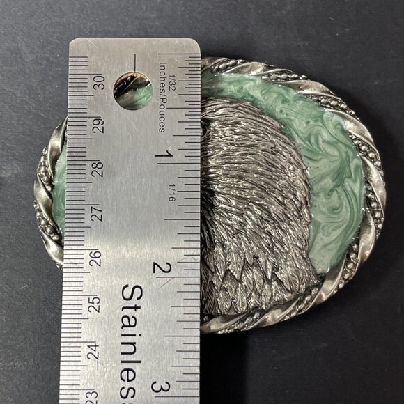 Vintage 1995 Katz Belt Buckle Bald Eagle E-5 Metal Epoxy/Enamel READ BELOW USA - Picture 8 of 10